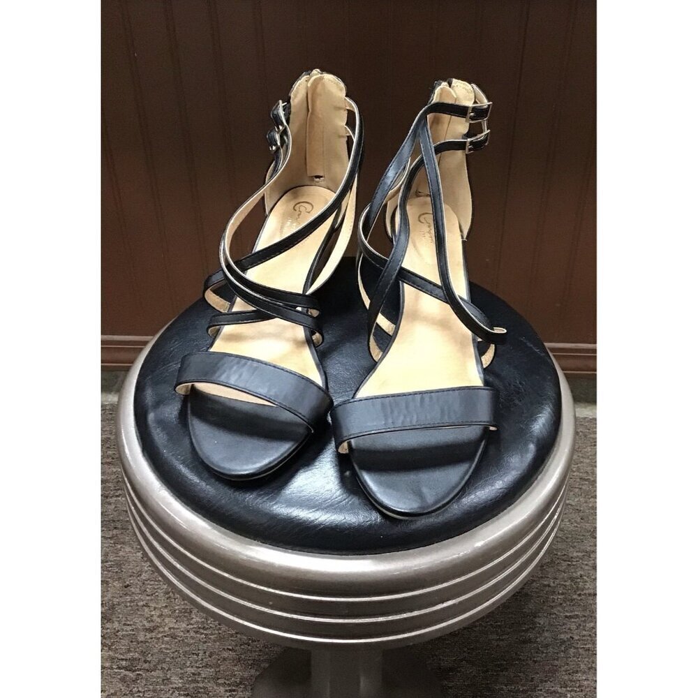 Comfort Gladiator Woven ankle strap Skippir Heeled Sandal size 11W 🤩 - Picture 2 of 5